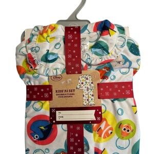 NWT Disney | Little Girl Finding Nemo & Dory Flannel Pajama Set Size 3T